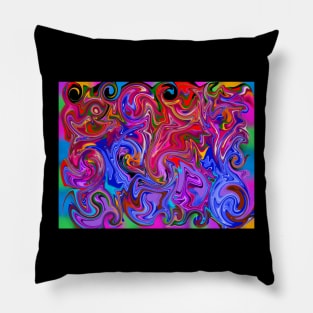 Neon abstract Pillow