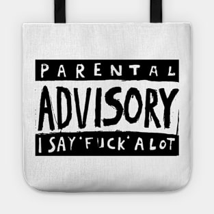 Parental Advisory middle finger Tote