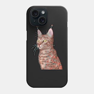 Blossoming Kitty Portrait Phone Case