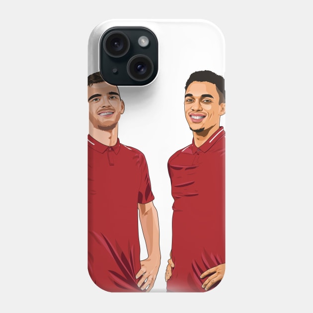 Trent Alexander-Arnold and Andrew Robertson Phone Case by Ades_194