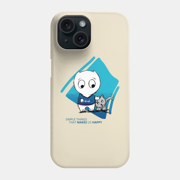 Simple things that makes us happy Phone Case by Rain Ant