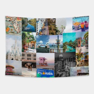 florida aesthetic collage Tapestry