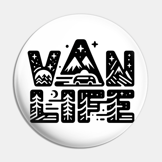 Vanlife in natural typography Pin by DrextorArtist