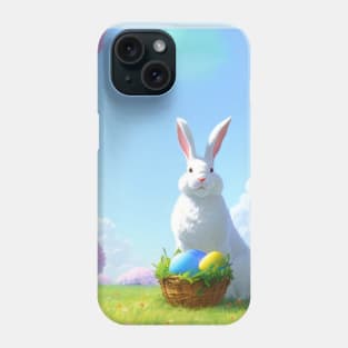 White Bunny-Easter Bunny Phone Case