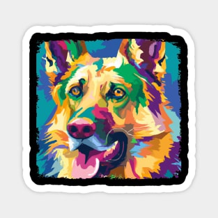 German Shepherd Dog Pop Art - Dog Lover Gifts Magnet