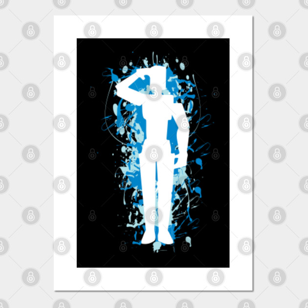 Gaming Salute Emote Blue Roblox Emote Posters And Art Prints Teepublic - how to get roblox emotes on mobile