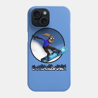 Snowboarding Rabbit Phone Case