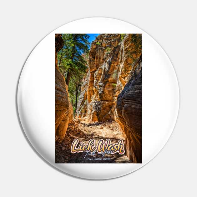 Lick Wash Trail Hike Pin by Gestalt Imagery