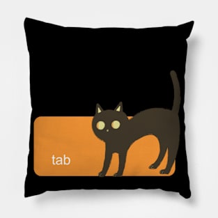 Tab Maniac Cat Pillow