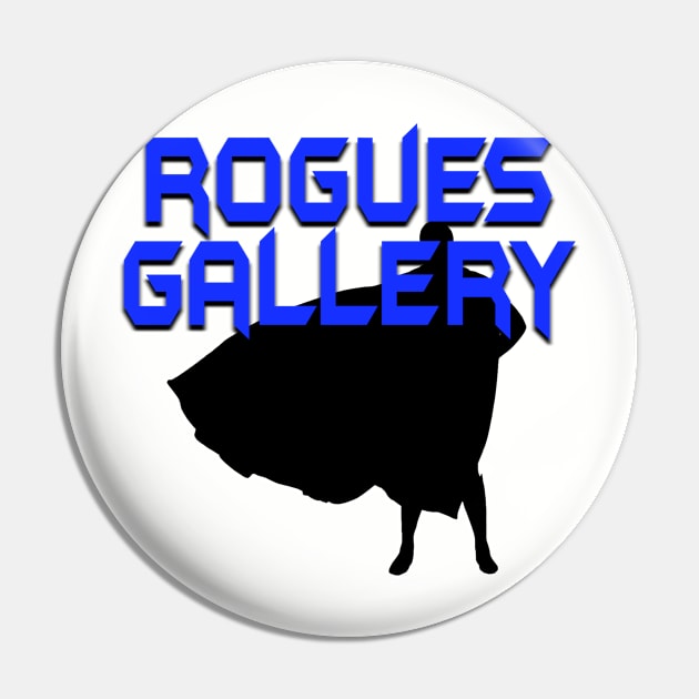 ROGUES GALLERY Male (Black Silhouette) Pin by Zombie Squad Clothing