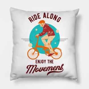 Bicycle Cycling Ride Along Cyclist Biker Pillow