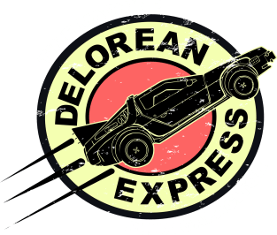 Delorean Express Magnet