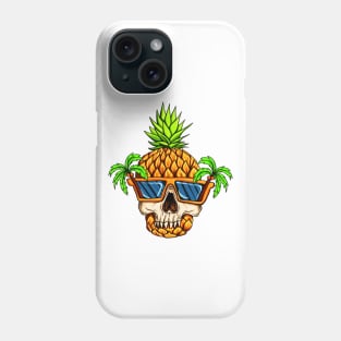 Cool Pineapple Skull Phone Case