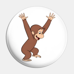 Curious George Happy Pin