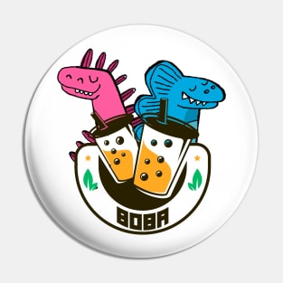 DINO BOBA FUNNY CUTE Pin