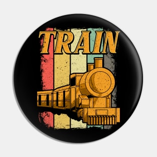 Vintage Train Lovers Gifts Retro Steam Train Novelty Gifts Pin