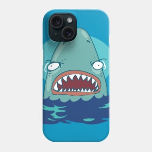 great white shark cartoon Phone Case