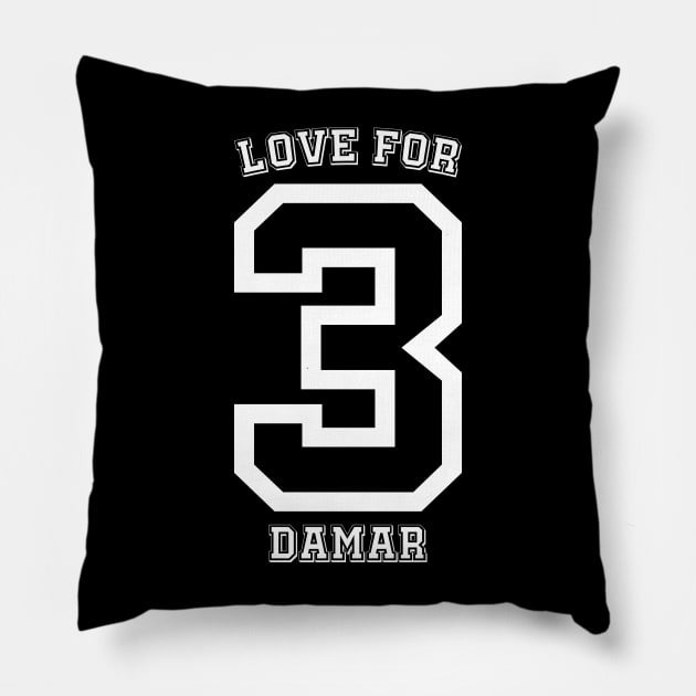 Love For Damar v4 Pillow by Emma