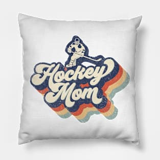 Retro Hockey Mom Mother's Day Pillow