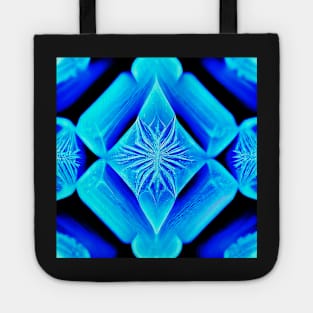 blue ice crystal Tote