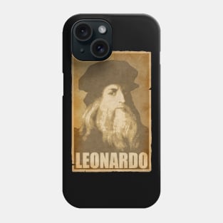 Leonardo Da Vinci Propaganda Poster Pop Art Phone Case