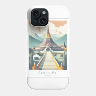 Vintage Retro Majestic Chiang Mai Pagoda Phone Case