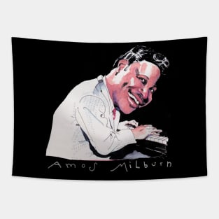 Honoring the Blues Legacy Amos Fan Tee Tapestry