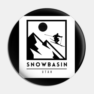 Snowbasin ski Utah USA Pin