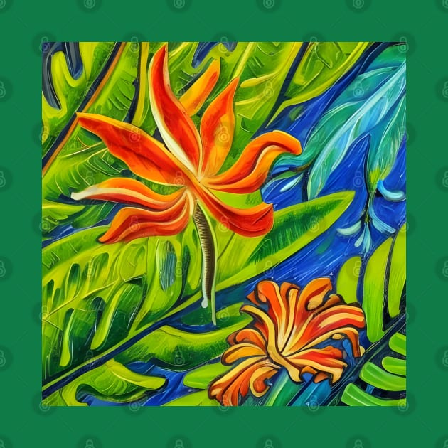 Tropical Flowers One by BlakCircleGirl