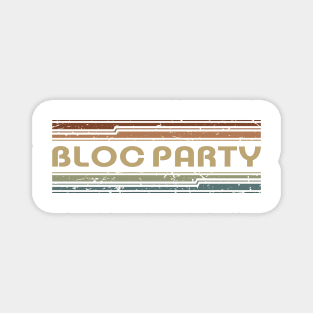 Bloc Party Retro Lines Magnet