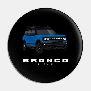 Bronco Cars Built Wild Pin