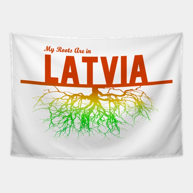 My Roots Are in Latvia Tapestry by Naves