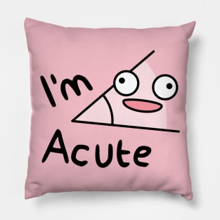 acute angle Pillow