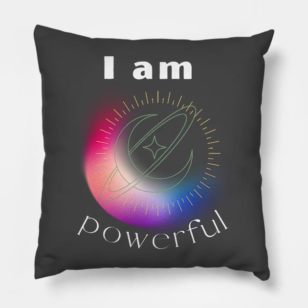 iampowerful Pillow by CreativeCharm