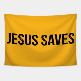 Jesus Saves Cool Motivational Christian Tapestry