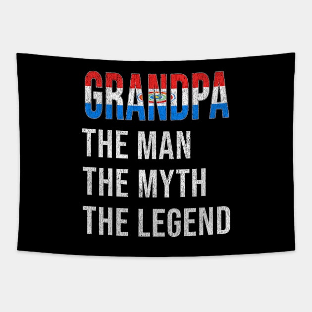 Grand Father Paraguayan Grandpa The Man The Myth The Legend - Gift for Paraguayan Dad With Roots From  Paraguay Tapestry by Country Flags