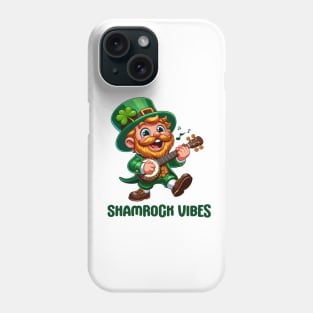 Shamrock Vibes Shirt - Music Lover - St Patrick's Day Phone Case