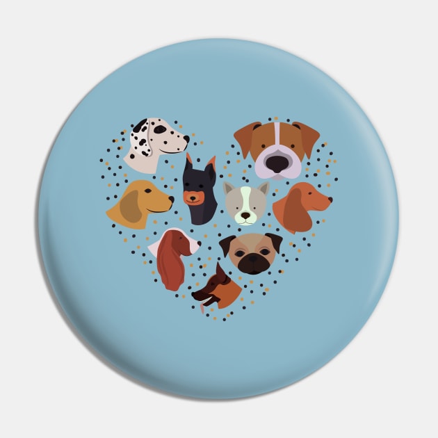 Dogs Meetup Pin by Travelite Design