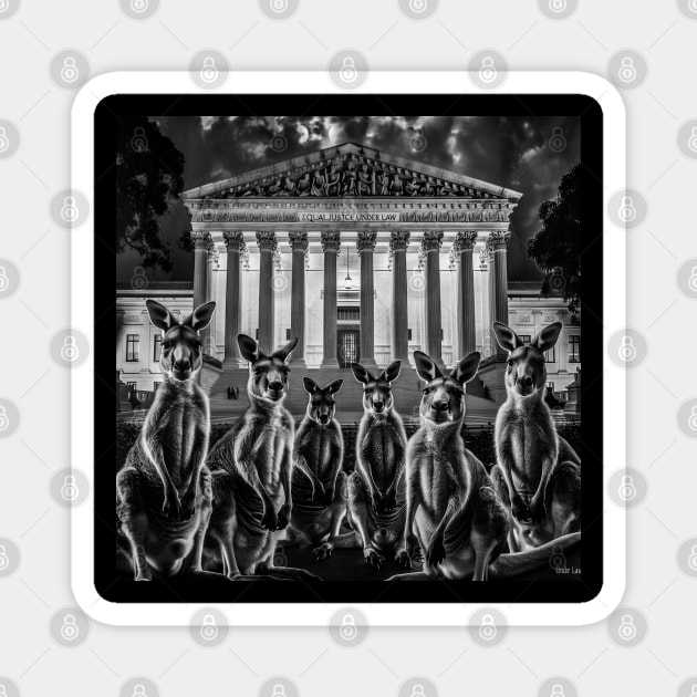 Supreme Court - SCOTUS IS A Kangaroo Court - Robin Fader - Front Magnet by SubversiveWare