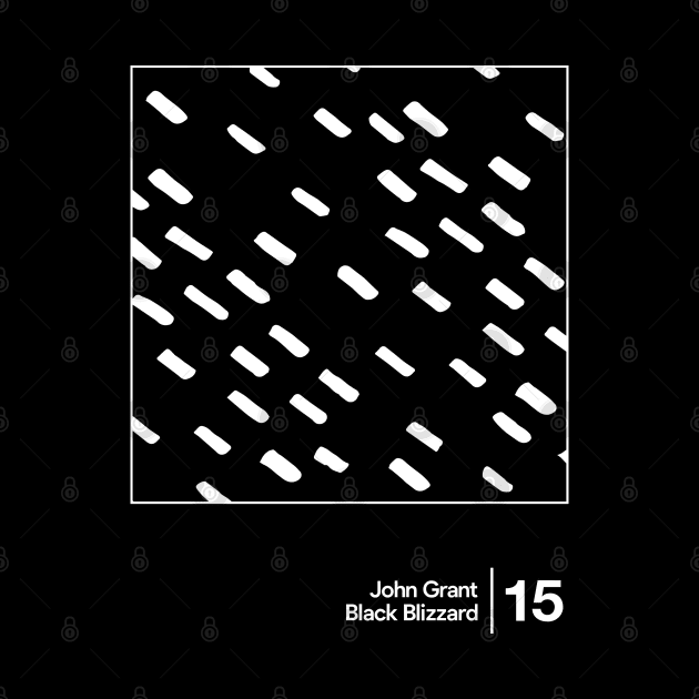 John Grant - Black Blizzard / Minimalist Style Graphic Artwork Design by saudade