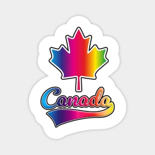 Rainbow Canada Magnet