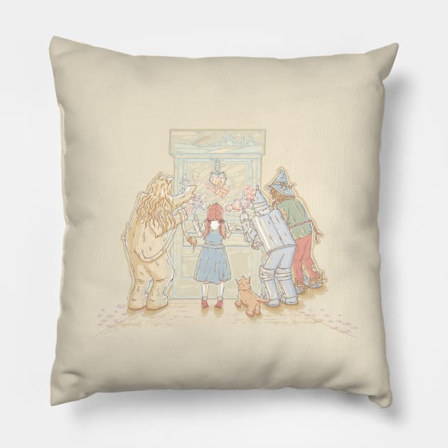 There's No Prize Like Home Pillow by TaylorRoseMakesArt