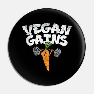 Vegan Gains Pin