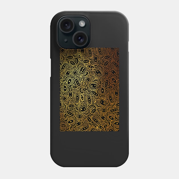 Golden Celtic Pattern Phone Case by Twkirky