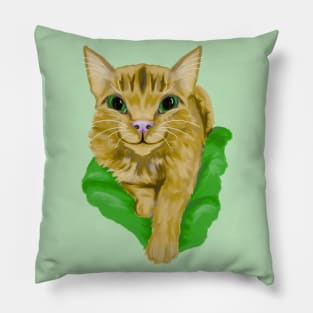 Cute, smiling kitten Pillow