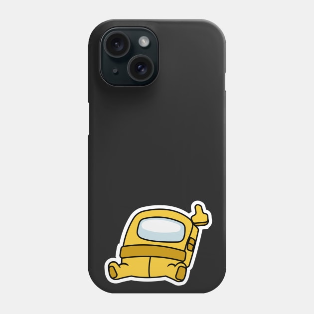 Yellow Sus Sign #2 Phone Case by Rampantarts