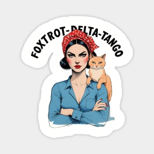 Foxtrot Delta Tango Anti Donald Trump Political Humor FDT Magnet