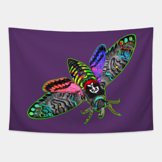 Goth Moth Tapestry by Jan4insight TeeStore