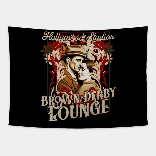Hollywood Studios Brown Derby Lounge Bar and Drinks Tapestry by Joaddo