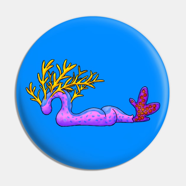 Sea slug Pin by DragonfangArt